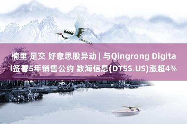 楠里 足交 好意思股异动 | 与Qingrong Digital签署5年销售公约 数海信息(DTSS.US)涨超4%