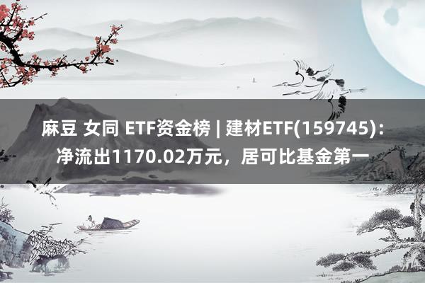 麻豆 女同 ETF资金榜 | 建材ETF(159745)：净流出1170.02万元，居可比基金第一