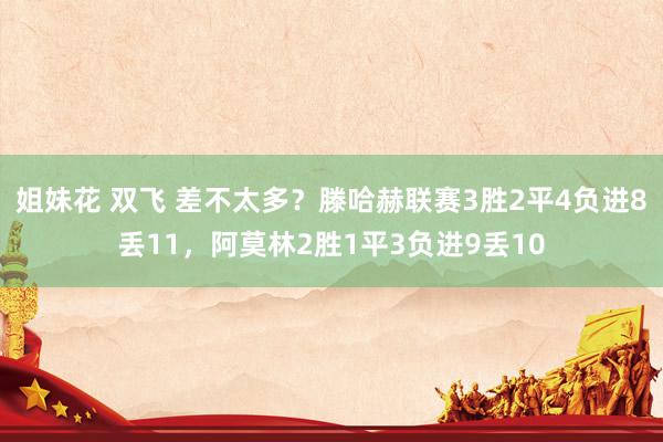 姐妹花 双飞 差不太多？滕哈赫联赛3胜2平4负进8丢11，阿莫林2胜1平3负进9丢10