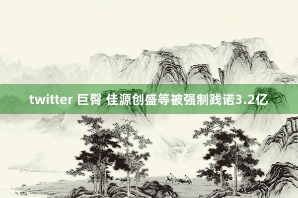 twitter 巨臀 佳源创盛等被强制践诺3.2亿