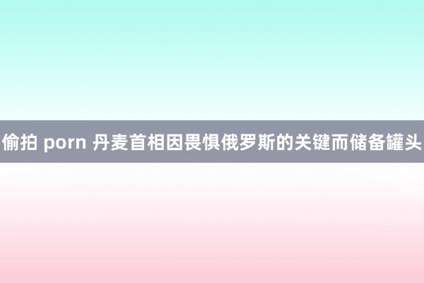 偷拍 porn 丹麦首相因畏惧俄罗斯的关键而储备罐头