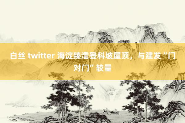 白丝 twitter 海淀臻澐登科坡屋顶，与建发“门对门”较量