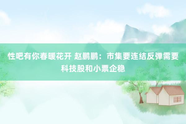 性吧有你春暖花开 赵鹏鹏:市集要连结反弹需要科技股和小票企稳